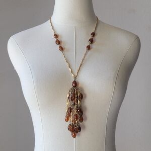 VTG Beaded Tassle Necklace